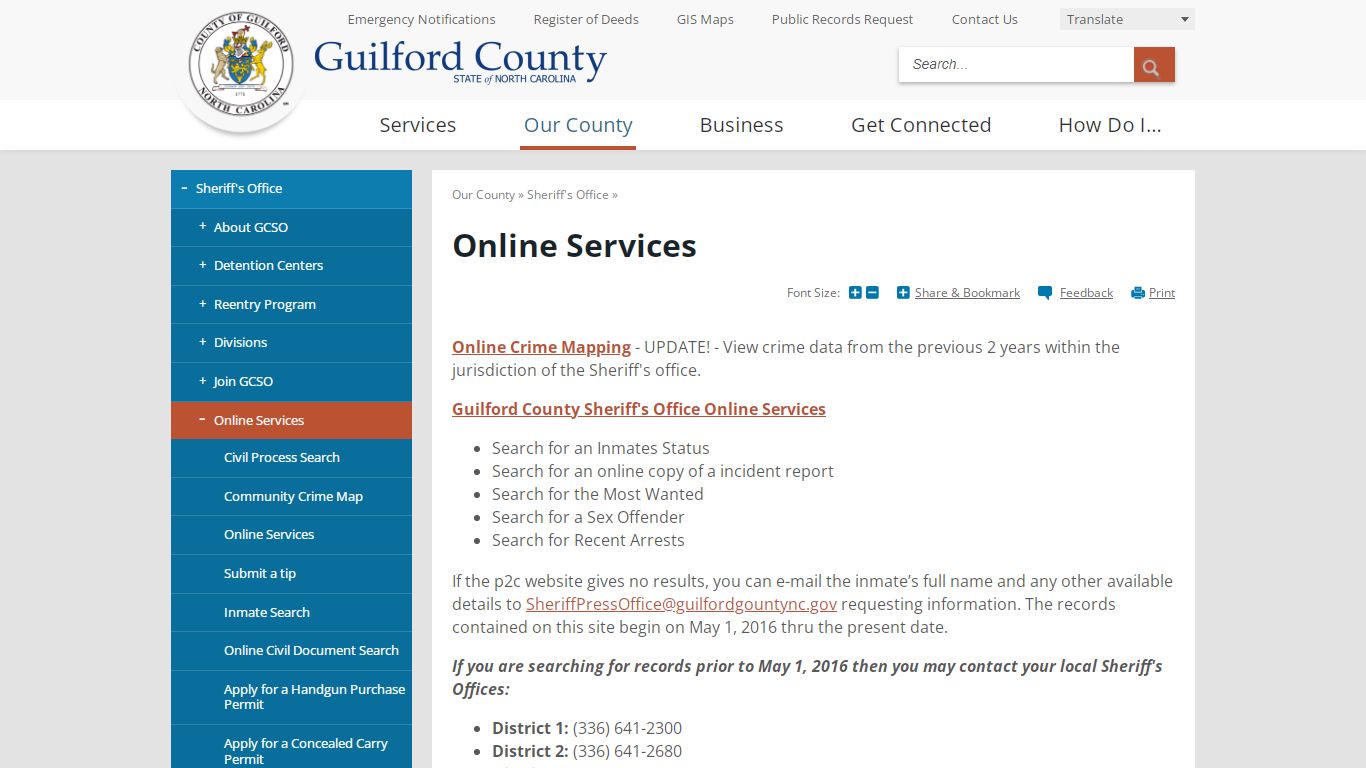 Online Services | Guilford County, NC