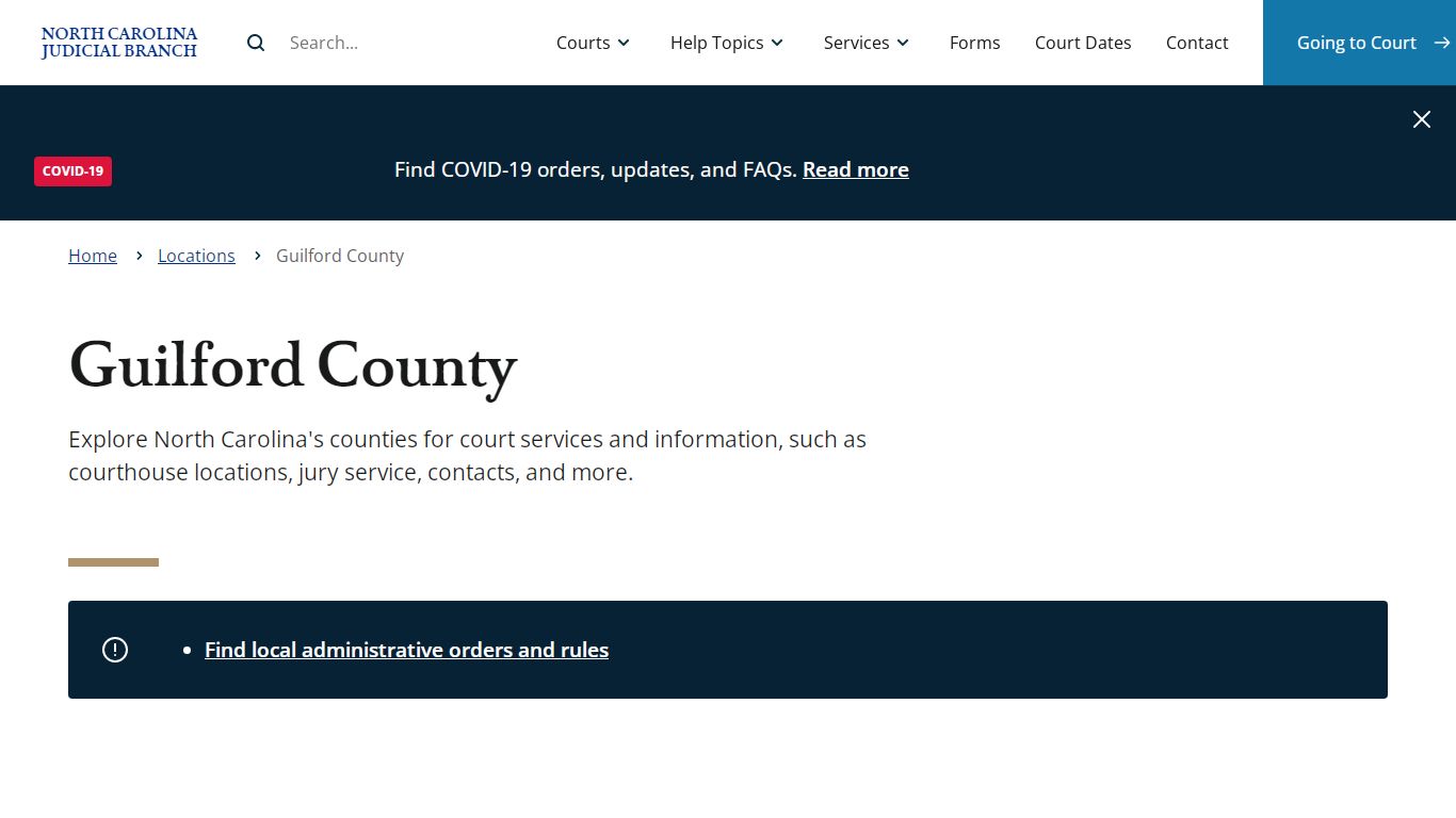 Guilford County | North Carolina Judicial Branch - NCcourts