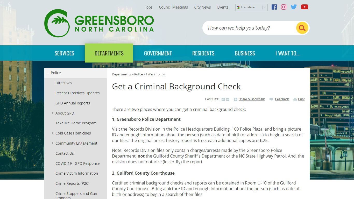 Get a Criminal Background Check | Greensboro, NC